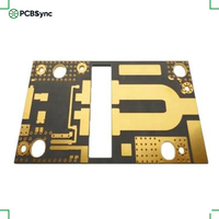 Module T/R Rogers RT/duroid 6202 RF Laminate PCB ENIG 0.381mm Copper2 4-8L
