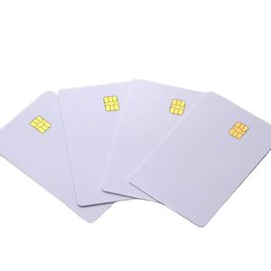 Cartes en plastique intelligentes de taille de crédit de carte à puce de contact de PVC de blanc de FM4442/4428 avec la puce - Product Image 6