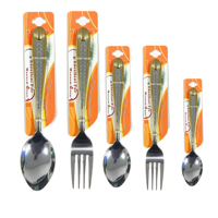 Ensemble de couverts de luxe en acier inoxydable plaqué or, couteau, fourchette, cuillère, pour mariage, hôtel, banquet