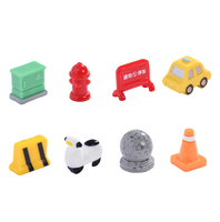 Figuras de Tráfico de Resina Realistas: Caja de Contador de Tráfico, Taxi, Cono de Tráfico, Lomo de Carretera, Camión de Basura, Camión de Bomberos, Camión Mezclador, Juguete Educativo de Seguridad