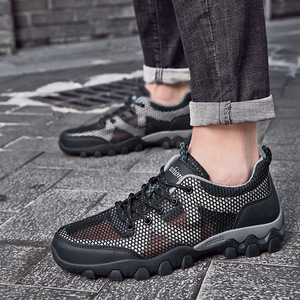 รองเท้าเดินป่ากลางแจ้งผู้ชาย48คน, รองเท้าตาข่ายระบายอากาศกลวงระบายอากาศรองเท้าเดินแม่น้ำ - Product Image 2