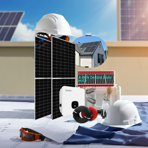 Kit de système d'énergie hybride 5KW batterie au lithium-ion 30KW contrôleur MPPT montage sur le toit pour un usage domestique silicium polycristallin - Product Image 6