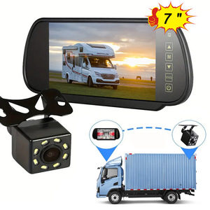Moniteur de rétroviseur de voiture 7 pouces pour dropshipping Shopify, avec double entrée vidéo et fixation par clip pour la marche arrière - Product Image 6