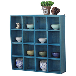 Commercio all'ingrosso a buon mercato Fissato Al Muro Quadrato Scatola di Ombra cornici, Agriturismo Decorazione di Legno di Stoccaggio Shelvers Organizzatore - Product Image 1