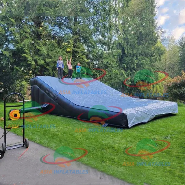 Sport aufblasbare Jumping Airbag Landing Matratze Trampoline, aufblasbare Stunt Airbag, aufblasbare BMX Airbag für Motoren Fahrrad