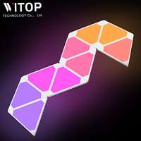 Lampe de nuit multifonctionnelle LED RGB avec contrôle par application et vocal, filaire, à intensité variable, pour la décoration de la chambre à coucher, du salon et de la salle de jeux