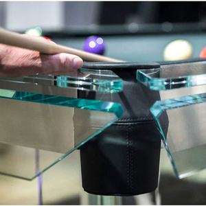 Ánh Sáng Hiện Đại Sang Trọng Pha Lê Thủy Tinh Tùy Chỉnh Thiết Kế 8ft Bida Bàn Hồ Bơi Với Slate Đệm Và Chân Thép Không Gỉ - Product Image 6