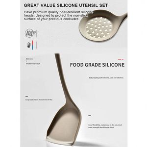 Kaimi Kitchen Accessories Cooking <b>Tools</b> Silicone Kitchen Utensil Set of 12 Pieces with <b>Storage</b> Bucket Color <b>Box</b> - Product Image 3