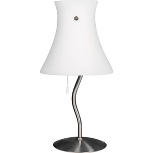 Aura โคมไฟบนโต๊ะขนาดเล็ก2xE14 Al.42xD 20ซม. สีขาว/นิกเกิล - Product Image 1
