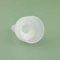 Tapa de rosca de plástico transparente con punta afilada 20/410 24/410 28/410 para botellas de tinta, líquidos y gel para el cabello, suministro de fábrica