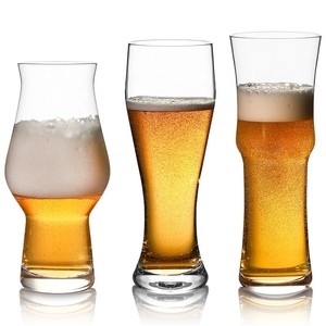 Assortiment de verres à vin pour bières artisanales, 6 à 10 pièces, en verre cristal moderne fait main, ensemble de dégustation de bière <span class=keywords><strong>IPA</strong></span> avec plateau de dégustation et support en bois - Product Image 1