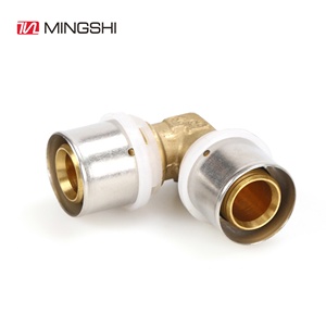 Raccords de presse en laiton MINGSHI pour la plomberie Profil TH de tuyau de gaz pex Pert <span class=keywords><strong>multicouche</strong></span> avec <span class=keywords><strong>raccord</strong></span> de sertissage plaqué - Product Image 2