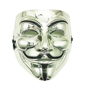 Maschere di Halloween Nere Ispirate a <span class=keywords><strong>V</strong></span> per <span class=keywords><strong>Vendetta</strong></span>, in Plastica Ecologica Personalizzabile - Product Image 4