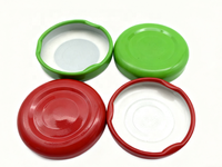 Bouchons à vis en fer blanc écologiques de qualité alimentaire, 30mm, 38mm, 43mm, 48mm, 53mm, 58mm, 63mm, pour bouteilles de vin et bocaux en verre, diverses tailles, vente en gros