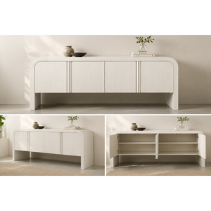 Aparador moderno de madera para el hogar, 1800 x 455 x 785 mm - Product Image 6