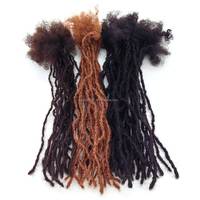 KAMA Hair Interlock Loc Extension Cabello humano 100% Extensiones de rastas reales permanentes hechas a mano para mujeres/hombres/niños se pueden teñir