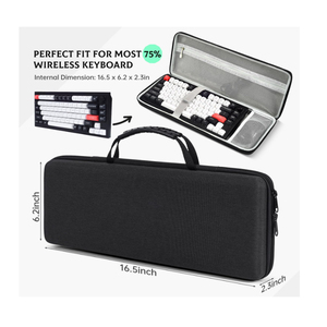 Étui en EVA étanche et antichoc pour clavier sans fil <span class=keywords><strong>Logitech</strong></span> <span class=keywords><strong>MX</strong></span> <span class=keywords><strong>Keys</strong></span> <span class=keywords><strong>Mini</strong></span> avec rétroéclairage, taille personnalisée - Product Image 1