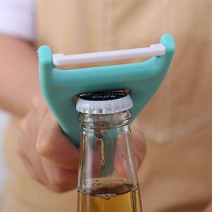 Kitchen <strong>Gadgets</strong> Manual Fruit Vegetable Potato Slicer 2 in 1 Bottle Opener and Ceramic Peeler - Product Image 2