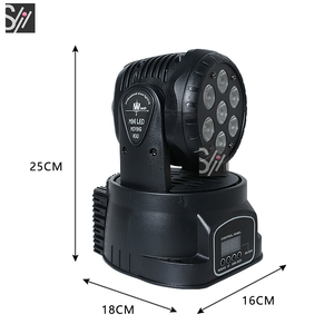 7x10W LED lavage RGBW tête mobile éclairage professionnel pour scène d'effet pour Disco DJ musique fête Club danse - Product Image 5