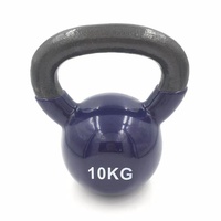 Équipement de fitness, ensemble de kettlebells colorés en fonte revêtue, pour compétition, utilisation personnalisée pour la salle de sport et la maison