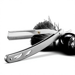 Stainless Steel Straight Razor Single <b>Blade</b> for Face Body & Bikini Shaving <b>Barber</b> Shop Use Male Grooming Tool - Product Image 1