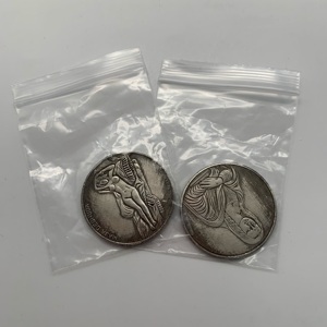 Kerajinan antik Italia Mona <span class=keywords><strong>Lisa</strong></span> kuningan perak antik berlapis perak tua koin souvenir - Product Image 3