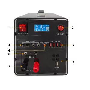 Kit de Luces LED Solares de 12V, Sistema Portátil de Luces de Corriente Continua Pequeñas para Acampar y Uso Doméstico, Sistema de Energía Solar para África - Product Image 5