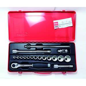 Koken-4250M-10ซ็อกเก็ต1/2 ''ชุดในกรณี (18ชิ้น) -ชุดวงล้อและซ็อกเก็ต4991644240265ส์1/2" - Product Image 1