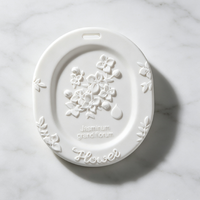 Diffuseur d'huiles essentielles en céramique parfumée, fait main, en forme de fleur, pour la maison, désodorisant suspendu pour placard, vente en gros