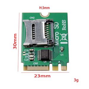 M2 Ngff Key A.E Wifi Khe Cắm Để Micro-SD <span class=keywords><strong>SDXC</strong></span> TF Đầu Đọc Thẻ T-Flash Thẻ M.2 A + E Bộ Chuyển Đổi Thẻ Cho Windows Mac OS - Product Image 3
