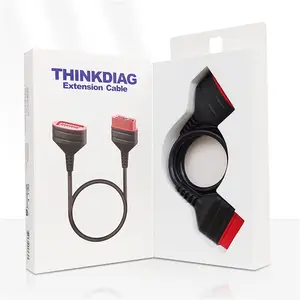 THINKCAR Thinkag OBD2 Kabel Ekstensi Pemindai Cocok untuk Alat Diagnostik Konektor Antarmuka 16 Pin Adaptor Ekstensi Obd2