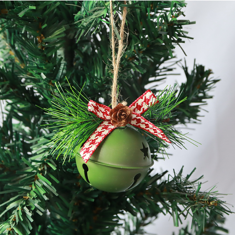 campana verde fiocco rosso e bianco