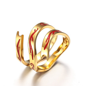Shan Hai Jewelry, a national trend original brand, features Nezha, the Third Prince, and the Hun Tian Ling <b>titanium</b> steel <b>rings</b>/ - Product Image 5
