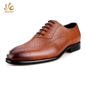 Nouvelles Chaussures Habillées pour Hommes en Cuir Véritable Marron Respirantes et Aérées, Conçues à la Main par la Marque - Product Image 3