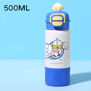 Botella de Agua Infantil de <span class=keywords><strong>Spiderman</strong></span>, Termo Aislado de Acero Inoxidable 316 con Doble Pajita para Beber - Product Image 6
