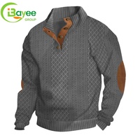 Sweat-shirt à capuche surdimensionné pour homme, col montant, 100% coton lourd 400 g/m², tricoté, haute qualité, style streetwear