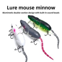 Leurre de pêche transfrontalier, type souris et minnow, flottant en deux segments, leurre dur artificiel pour Blackfish, matériel de pêche en gros