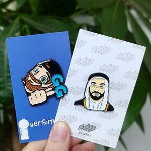 Venta caliente lindo <span class=keywords><strong>Anime</strong></span> personaje de dibujos animados Logo esmalte suave solapa Metal Pin insignia personalizado esmalte Pin recuerdo regalos promocionales - Product Image 5