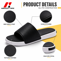 Sandalias de PVC con Logotipo Personalizado al por Mayor, Sandalias de Dos Tonos Antideslizantes con Punta Abierta para Hombres y Mujeres, para Uso en Hoteles, Playas, Piscinas, Interiores y Exteriores