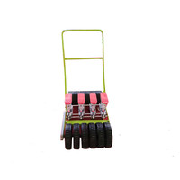 Semoir de légumes pour radis, six rangée, poussoir à main, graines de légumes