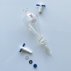 CS Labglass Custom Pear Shaped Borosilicate <strong>Glass</strong> Oil Water Separator <strong>Funnel</strong> for Laboratory Chemistry Glassware - Product Image 3