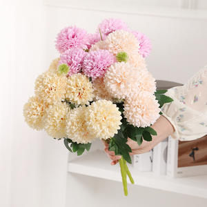 Ramo de Flores de Crisantemo Artificiales de Seda, 4320 cm de Altura, Simulación Realista, Decoraciones para Bodas - Product Image 1
