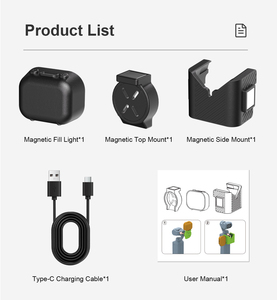 Conception magnétique POCKET 3 Creator Combination, Éclairage d'appoint magnétique, Boîtier en plastique, Portable, CRI élevé, Garantie 1 an, pour Vlogging et <span class=keywords><strong>Action</strong></span> - Product Image 6