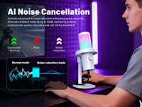 Microphone de jeu USB professionnel CMTECK XM560 OEM ODM, microphone à condensateur cardioïde, lumières LED RVB, micro pour jeux et enregistrement