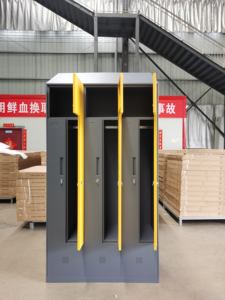 Casier <span class=keywords><strong>armoire</strong></span> moderne en acier personnalisé avec porte en L en plastique peu encombrant <span class=keywords><strong>toit</strong></span> incliné conception surface de revêtement en poudre pour utilisation dans la salle de sport - Product Image 4