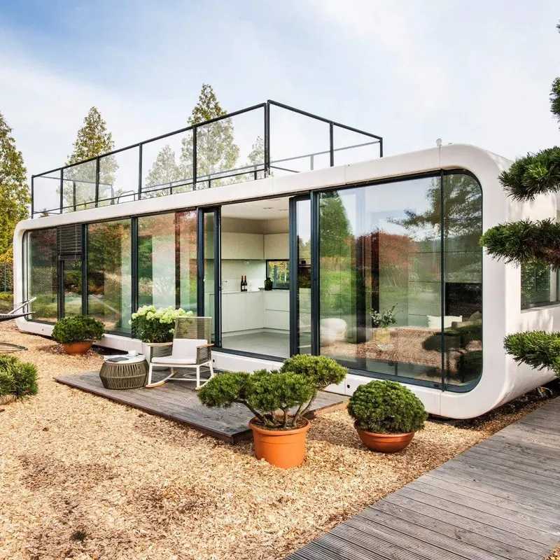 Luxe Modern Design Kleine Prefab Huizen Casa Prefabricada Huizen Modulaire Geprefabriceerde Bouwwoningen Te Koop