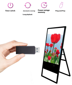 Xách tay <span class=keywords><strong>LCD</strong></span> kỹ thuật số màn hình quảng cáo với bánh xe cho cửa hàng bán lẻ và triển lãm thương mại hiển thị - Product Image 3