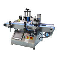 Machine d'étiquetage automatique de bureau double face facile à utiliser pour les bouteilles rondes