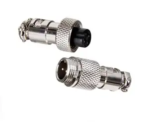 2 poles Male Female Panel Metal Wire Connector GX12 aviation electrical connectors