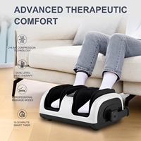 Elektrisches Shiatsu Fuß- und Wadenmassagegerät mit Verstellbarem Griff Vibrierend Rollend Luftkompression für Persönlichen Gebrauch